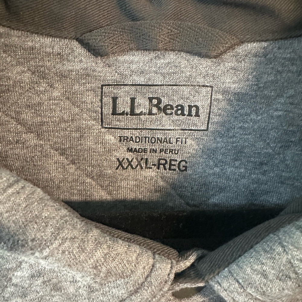 L.L. Bean Men's Quilted Snap Overshirt/Sweatshirt - Picture 3 of 14